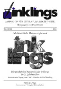 inklings - Jahrbuch für Literatur und Ästhetik Bd.28 : Multimediale Metamorphosen - Die produktive Rezeption der Inklings im 21. Jahrhundert. Internationale Tagung vom 1. bis 3. Oktober 2010 in Nürnberg （2011. 332 S. m. zahlr. Abb. 210 mm）