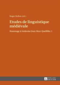 Etudes de linguistique médiévale : Hommage à Ambroise Jean-Marc Queffélec 1 （2015. 208 S. 210 mm）