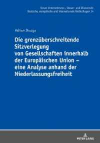Die grenzüberschreitende Sitzverlegung von Gesellschaften innerhalb der Europäischen Union - eine Analyse anhand der Nie : Dissertationsschrift (Forum Unternehmens-, Steuer- und Bilanzrecht 14) （2020. 412 S. 210 mm）