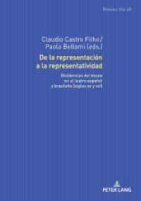 De la representación a la representatividad : Disidencias del deseo en el teatro español y brasileño [siglos XX y XXI] (Romania Viva 48) （2023. 212 S. 210 mm）