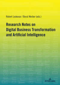 Research Notes on Digital Business Transformation and Artificial Intelligence （2025. VI, 308 S. 146 Abb. 210 mm）