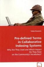 Pre-defined Terms in Collaborative Indexing Systems