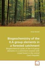 Biogeochemistry of the II.A group elements in a forested catchment : Biogeochemical cycles of the II.A group elements in a catchment covered with mixed forest in the central Czech Republic （2009. 120 S. 220 mm）