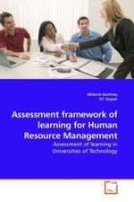 Assessment framework of learning for Human Resource Management : Assessment of learning in Universities of Technology （2010. 308 S.）