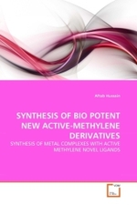 SYNTHESIS OF BIO POTENT NEW ACTIVE-METHYLENE DERIVATIVES : SYNTHESIS OF METAL COMPLEXES WITH ACTIVE METHYLENE NOVEL LIGANDS （2011. 80 S.）