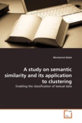 A study on semantic similarity and its application to clustering : Enabling the classification of textual data （2011. 172 S.）