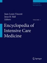 集中治療医学百科事典（全４巻）<br>Encyclopedia of Intensive Care Medicine