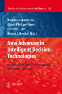 New Advances in Intelligent Decision Technologies : Results of the