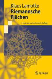 Riemannsche Fl&auml;chen (Springer-Lehrbuch) （2., erg. u. verb. Aufl. 2009. X, 341 S. m. Abb. 23,5 cm）