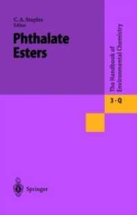Phthalate Esters (The Handbook of Environmental Chemistry / Anthropogenic Compounds 3 / 3Q)