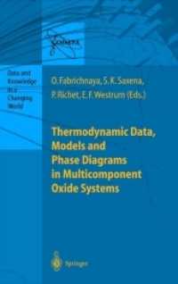 Thermodynamic Data, Models, and Phase Diagrams in Multicomponent Oxide Systems : An Assessment for Materials and Planetary Scientists Based on Calorim