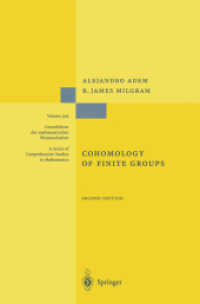 Cohomology of Finite Groups (Grundlehren Der Mathematischen Wissenschaften) （2ND）