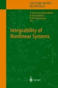 Integrability of Nonlinear Systems (Lecture Notes in Physics)