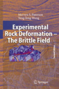 Experimental Rock Deformation - The Brittle Field （2ND）