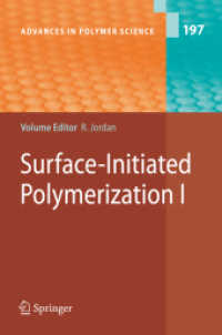 Surface-initiated Polymerization I (Advances in Polymer Science)
