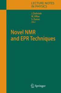 Novel Nmr and Epr Techniques (Lecture Notes in Physics)
