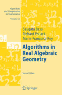 Algorithms in Real Algebraic Geometry (Algorithms and Computation in Mathematics) （2ND）