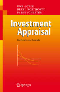Investment Appraisal : Methods and Models