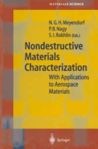 Nondestructive Materials Characterization : With Applications to Aerospace Materials (Springer Series in Materials Science)