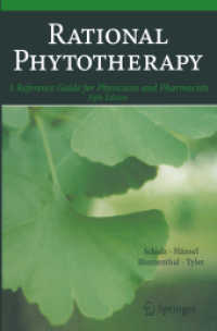 Rational Phytotherapy : A Reference Guide for Physicians and Pharmacists （5TH）