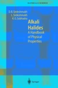 Alkali Halides : A Handbook of Physical Properties (Springer Series in Materials Science 49)