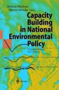 Capacity Building in National Environmental Policy : A Comparative Study of 17 Countries