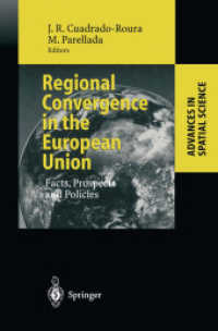 Regional Convergence in the European Union : Facts, Prospects and Policies (Advances in Spatial Science)