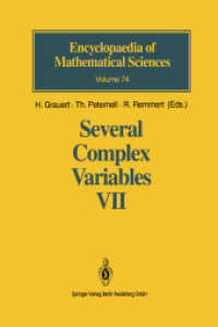 Several Complex Variables VII : Sheaf-theoretical Methods in Complex Analysis (Encyclopaedia of Mathematical Sciences)