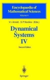 Dynamical Systems IV : Symplectic Geometry and Its Applications (Encyclopaedia of Mathematical Sciences) （2ND）