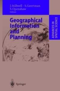 Geographical Information and Planning : European Perspectives. Advances in Spatial Science