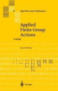 Applied Finite Group Actions (Algorithms and Combinatorics Vol.19) （2ND）