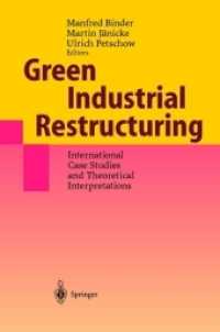 Green Industrial Restructuring : International Case Studies and Theoretical Interpretations