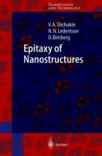 Epitaxy of Nanostructures (Nanoscience and Technology)