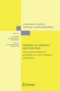 Theory of Sobolev Multipliers : With Applications to Differential and Integral Operators (Grundlehren der mathematischen Wissenschaften 337)