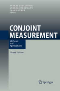 Conjoint Measurement : Methods and Applications （4TH）