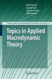 Topics in Applied Macrodynamic Theory (Dynamic Modeling and Econometrics in Economics and Finance)