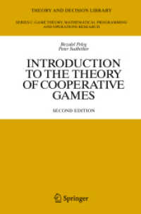 Introduction to the Theory of Cooperative Games (Theory and Decision Library C) （2ND）
