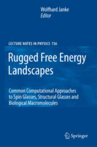 Rugged Free Energy Landscapes : Common Computational Approaches to Spin Glasses, Structural Glasses and Biological Macromolecules (Lecture Notes in Ph
