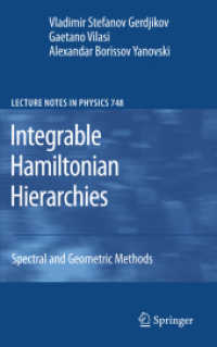 Integrable Hamiltonian Hierarchies : Spectral and Geometric Methods (Lecture Notes in Physics)
