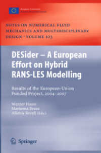 DESider   A European Effort on Hybrid RANS-LES Modelling : Results of the European-Union Funded Project, 2004 - 2007 (Notes on Numerical Fluid Mechanics and Multidisciplinary Design 103)