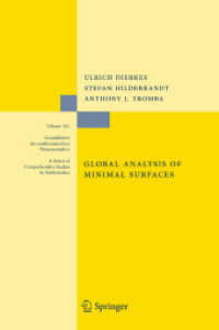 極小曲面の大域論（第２版）<br>Global Analysis of Minimal Surfaces (Grundlehren der mathematischen Wissenschaften) 〈Vol. 341〉 （2ND）