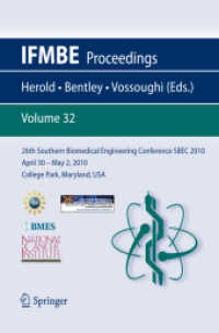 26th Southern Biomedical Engineering ConferenceSBEC 2010 April (IFMBE Proceedings) 〈Vol. 32〉