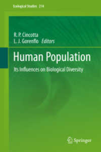 Human Population : Its Influences on Biological Diversity (Ecological Studies) 〈Vol. 214〉