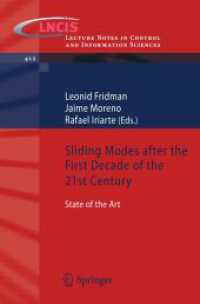 Sliding Modes after the first Decade of the 21st Century : State of the Art (Lecture Notes in Control and Information Sciences) 〈Vol. 412〉