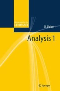 Analysis 1 (Mathematik für das Lehramt) （2011. X, 310 S. 235 mm）