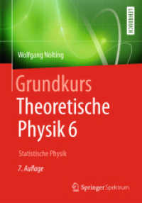 Grundkurs Theoretische Physik. Bd.6 Statistische Physik (Springer-Lehrbuch) （7. Aufl. 2013. xvi, 642 S. XVI, 642 S. 114 Abb. 240 mm）