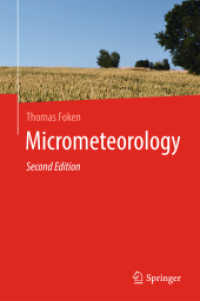 微細気象学（テキスト・第２版）<br>Micrometeorology （2ND）