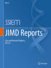 JIMD Reports - Case and Research Reports, 2012/1 (JIMD Reports) 〈Vol. 4〉