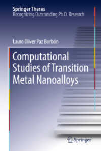 Computational Studies of Transition Metal Nanoalloys (Springer Theses) （2011）