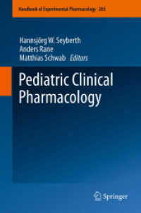 Pediatric Clinical Pharmacology (Handbook of Experimental Pharmacology)